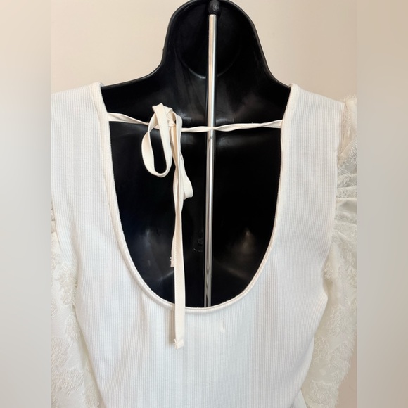 Maurices Ivory Ribbed Knit Top - Picture 5 of 8